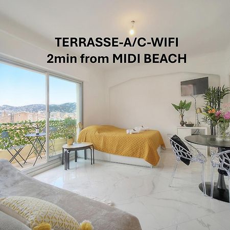 Studio Lumineux 200 M Des Plages A0B192 Cannes Esterno foto