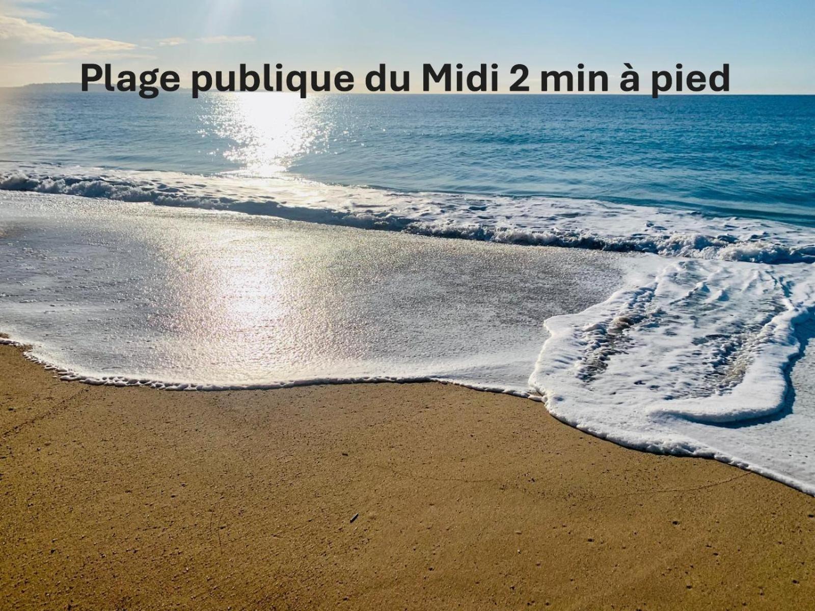 Studio Lumineux 200 M Des Plages A0B192 Cannes Esterno foto